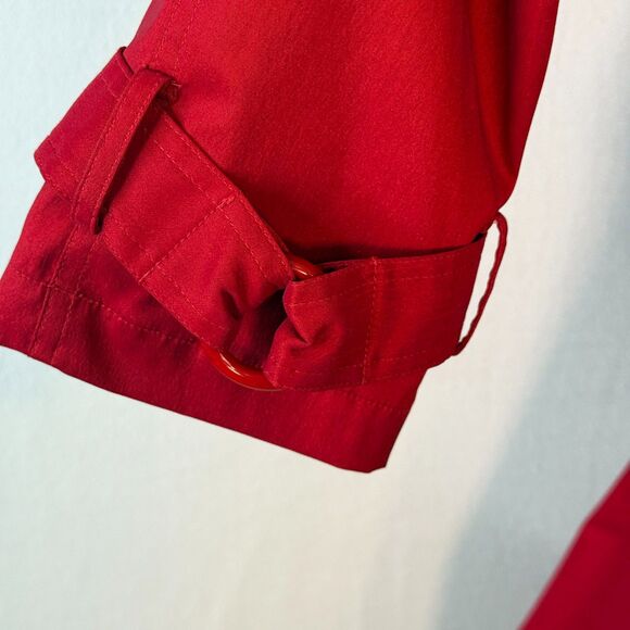 Samuel Dong | Classic Red Bubble Balloon Dress Coat | Sz S - Picture 10 of 15